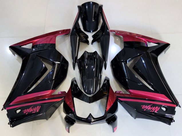 2008-2012 Glossy Black Red Kawasaki Ninja 250 Motorcycle Fairings Canada