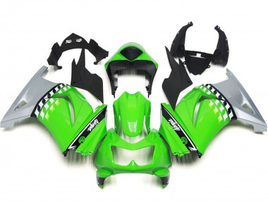 2008-2012 Green Silver Black Kawasaki Ninja 250 Motorcycle Fairings Canada