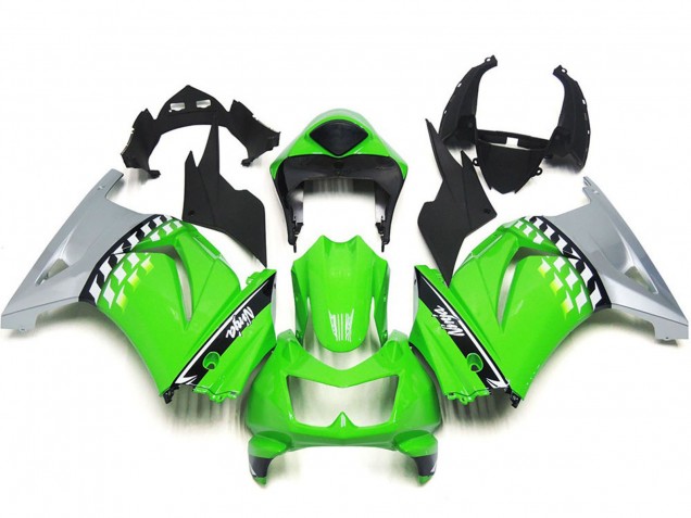 2008-2012 Green Silver Black Kawasaki Ninja 250 Motorcycle Fairings Canada