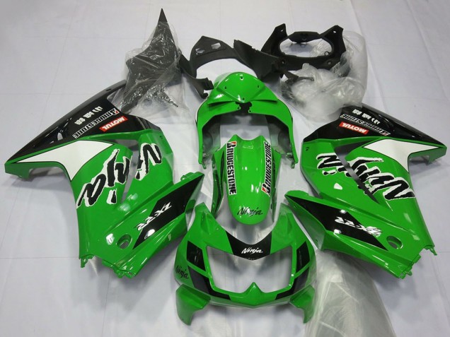 2008-2012 Green White Black Kawasaki Ninja 250 Motorcycle Fairings Canada
