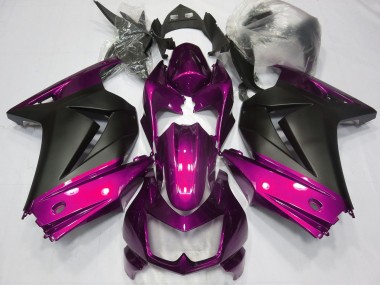2008-2012 Pink Matte Black Kawasaki Ninja 250 Motorcycle Fairings Canada