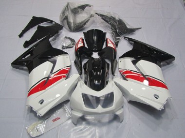 2008-2012 White Red Glossy Black Yama Style Kawasaki Ninja 250 Motorcycle Fairings Canada