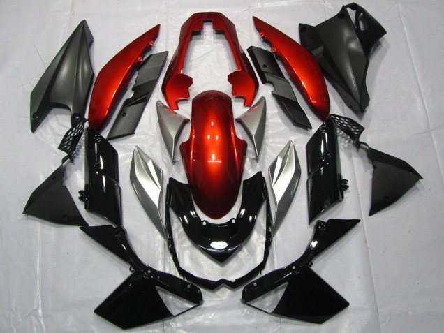 2010-2013 Red Silver Glossy Black Kawasaki Z1000 Motorcycle Fairings Canada