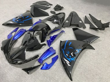 2009-2011 Glossy Black Blue Panther Yamaha R1 Motorcycle Fairings Canada