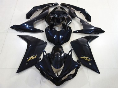 2007-2008 Glossy Black Dark Blue Gold Decal Yamaha R1 Motorcycle Fairings Canada