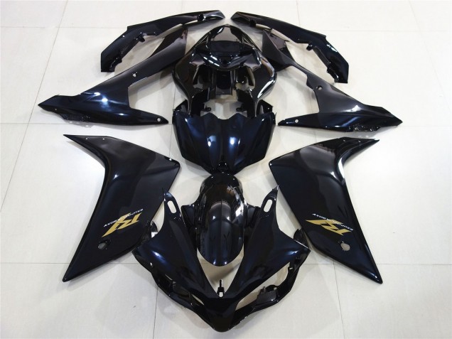 2007-2008 Glossy Black Dark Blue Gold Decal Yamaha R1 Motorcycle Fairings Canada
