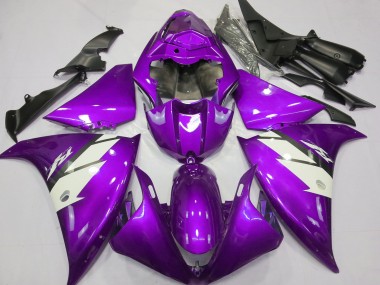 2012-2014 Purple White Yamaha R1 Motorcycle Fairings Canada