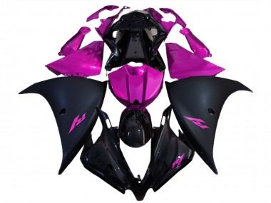 2012-2014 Glossy Black Matte Black Pink Yamaha R1 Motorcycle Fairings Canada