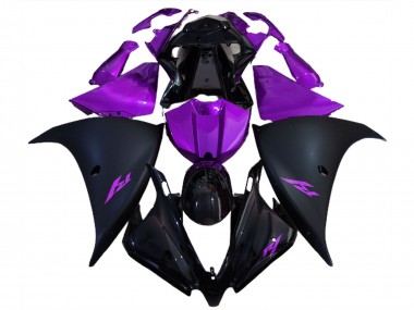 2012-2014 Glossy Black Matte Black Purple Yamaha R1 Motorcycle Fairings Canada