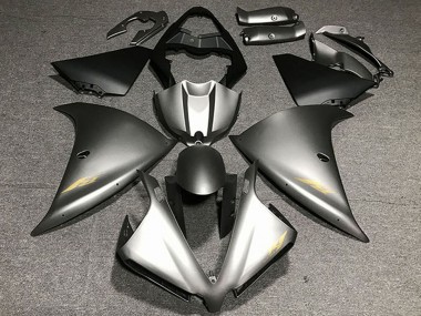 2012-2014 Matte Grey Gold Decals Yamaha R1 Motorcycle Fairings Canada