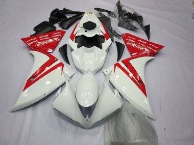 2012-2014 White Red Yamaha R1 Motorcycle Fairings Canada