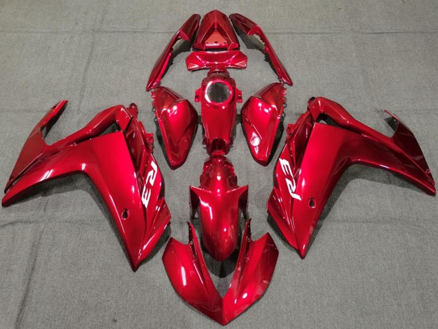 2015-2018 Glossy Red Yamaha R3 Motorcycle Fairings Canada