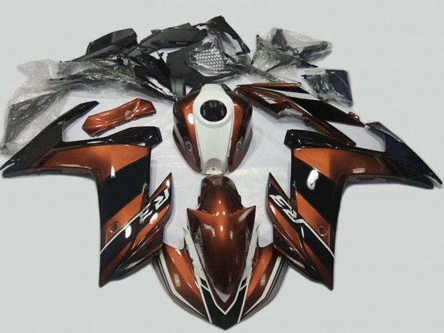 2015-2018 Brown White Black Yamaha R3 Motorcycle Fairings Canada