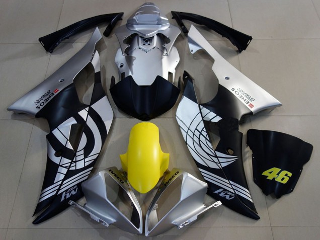 2008-2016 Silver Yellow Matte Black ENEOS 46 Yamaha R6 Motorcycle Fairings Canada