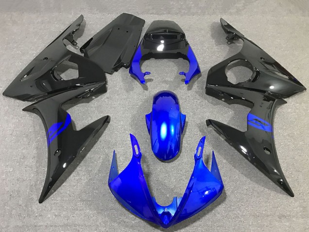 2003-2004 Blue Glossy Black Yamaha R6 Motorcycle Fairings Canada