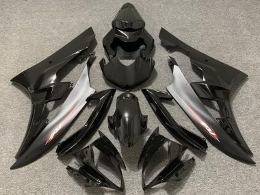 2006-2007 Glossy Black Silver Yamaha R6 Motorcycle Fairings Canada