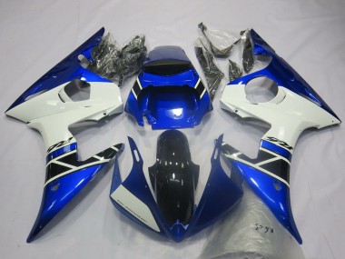 2003-2004 Blue White Glossy Black OEM Style Yamaha R6 Motorcycle Fairings Canada
