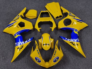 2005 Yellow Blue White Camel Motul Yamaha R6 Motorcycle Fairings Canada
