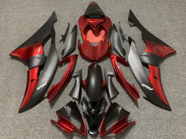 2008-2016 Red Matte Black Yamaha R6 Motorcycle Fairings Canada