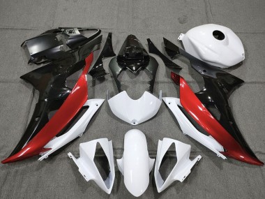 2008-2016 White Red Glossy Black Yamaha R6 Motorcycle Fairings Canada