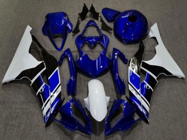 2008-2016 White Blue Glossy Black Yamaha R6 Motorcycle Fairings Canada
