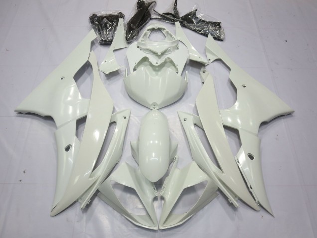 2008-2016 Pearl White Yamaha R6 Motorcycle Fairings Canada