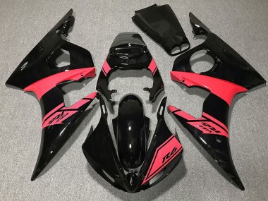 2003-2004 Glossy Black Pink Yamaha R6 Motorcycle Fairings Canada