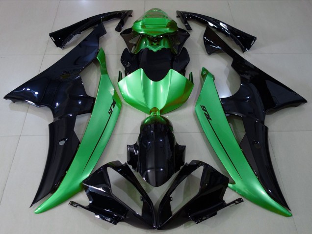 2008-2016 Green Glossy Black Yamaha R6 Motorcycle Fairings Canada
