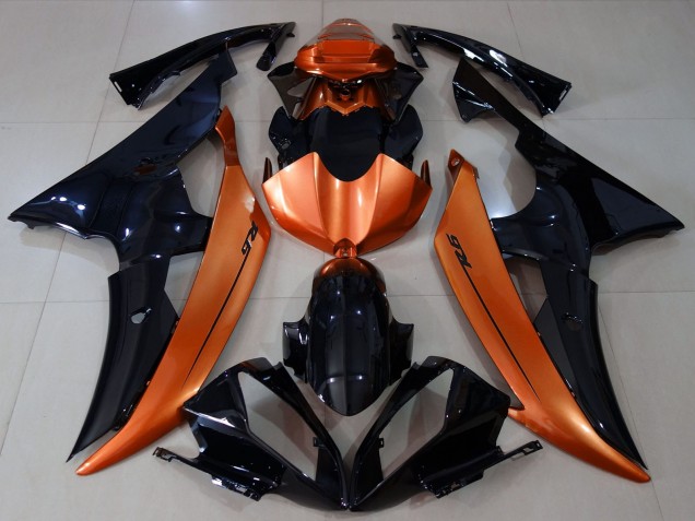 2008-2016 Orange Glossy Black Yamaha R6 Motorcycle Fairings Canada