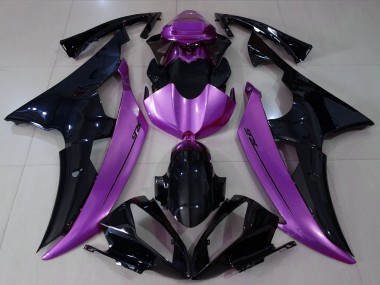 2008-2016 Purple Glossy Black Yamaha R6 Motorcycle Fairings Canada