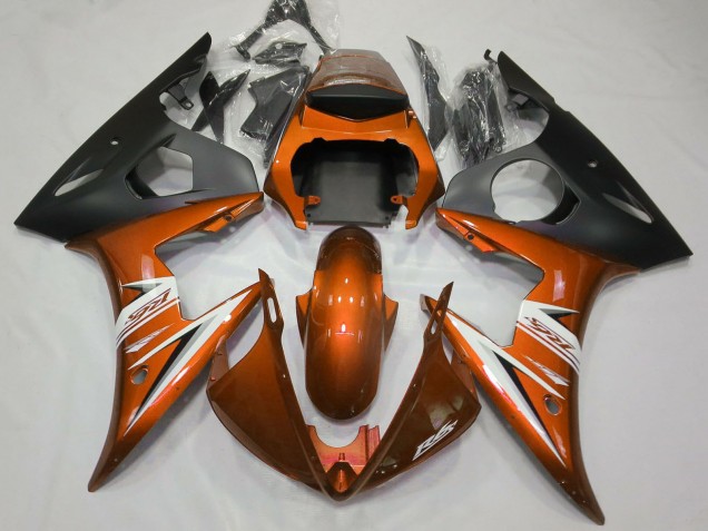 2003-2004 Orange White Matte Black Yamaha R6 Motorcycle Fairings Canada