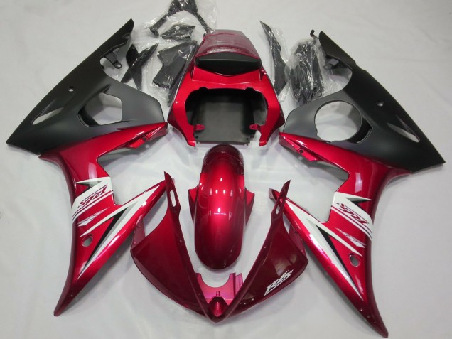 2003-2004 Red White Matte Black Yamaha R6 Motorcycle Fairings Canada
