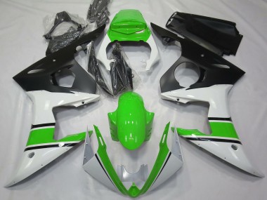 2003-2004 White Green Matte Black Yamaha R6 Motorcycle Fairings Canada