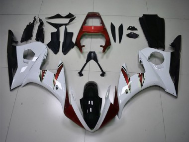 2003-2004 White Red Glossy Black Yamaha R6 Motorcycle Fairings Canada