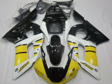 1998-2002 Yellow White Glossy Black Yamaha R6 Motorcycle Fairings Canada