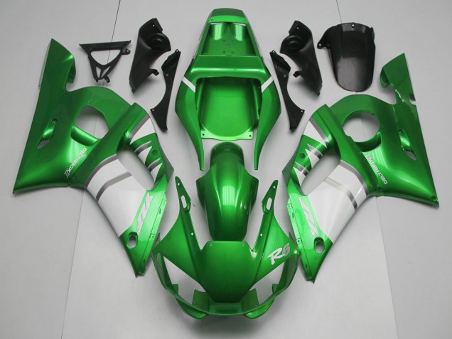 1998-2002 Green White Yamaha R6 Motorcycle Fairings Canada