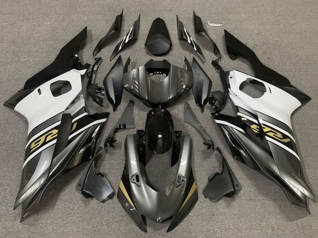 2017-2023 White Grey Glossy Black Gold Yamaha R6 Motorcycle Fairings Canada