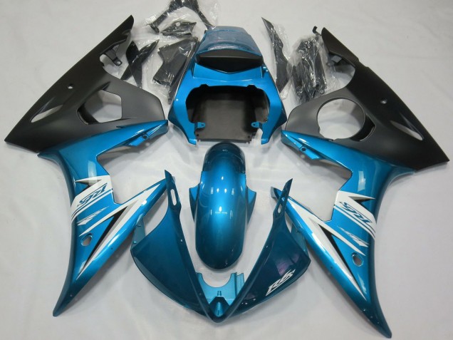 2003-2004 Blue White Matte Black Yamaha R6 Motorcycle Fairings Canada