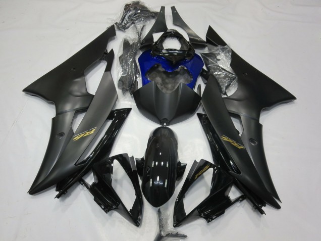 2008-2016 Glossy Black Matte Black Blue Gold Decals Yamaha R6 Motorcycle Fairings Canada