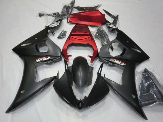 2003-2004 Red Matte Black Yamaha R6 Motorcycle Fairings Canada