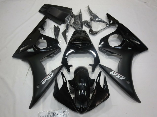 2005 Glossy Black Matte Black White Yamaha R6 Motorcycle Fairings Canada