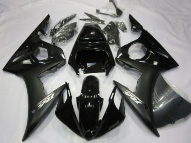 2003-2004 Glossy Black Matte Black White Decals Yamaha R6 Motorcycle Fairings Canada