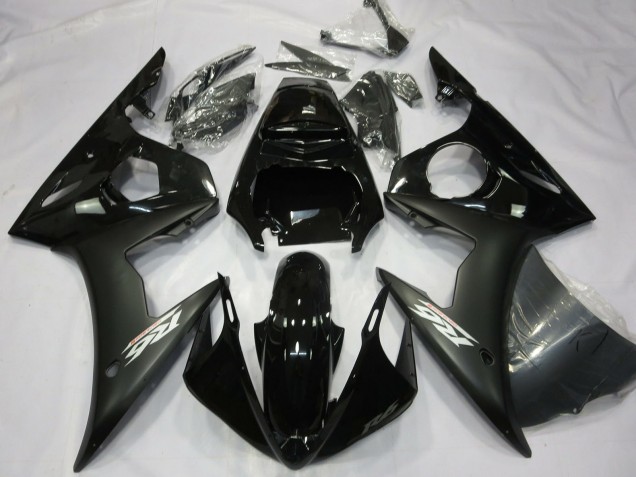 2003-2004 Glossy Black Matte Black White Decals Yamaha R6 Motorcycle Fairings Canada