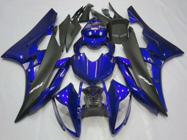 2006-2007 Blue Matte Black Yamaha R6 Motorcycle Fairings Canada