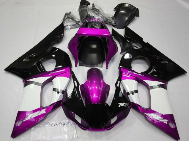 1998-2002 Purple White Glossy Black Yamaha R6 Motorcycle Fairings Canada