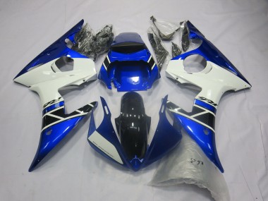 2005 Blue White Glossy Black Yamaha R6 Motorcycle Fairings Canada