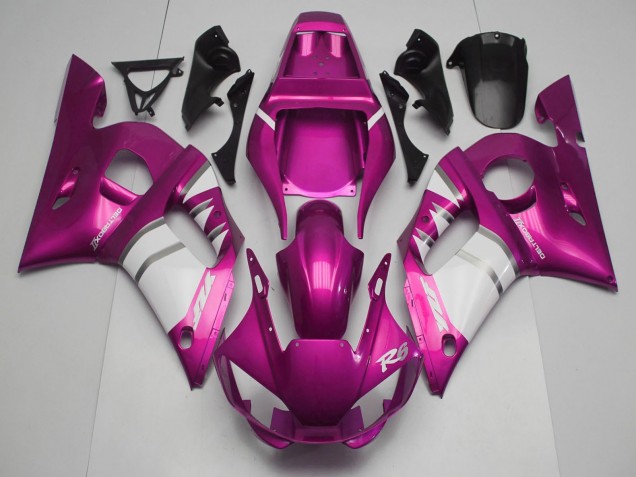 1998-2002 Pink White Yamaha R6 Motorcycle Fairings Canada