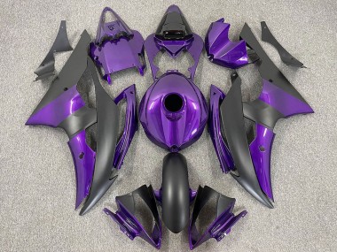 2008-2016 Purple Matte Black Yamaha R6 Motorcycle Fairings Canada