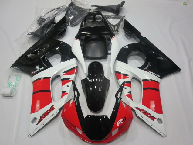 1998-2002 White Red Glossy Black Yamaha R6 Motorcycle Fairings Canada