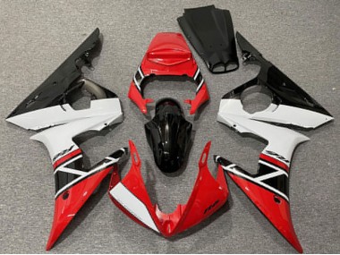 2003-2004 Red White Glossy Black Yamaha R6 Motorcycle Fairings Canada